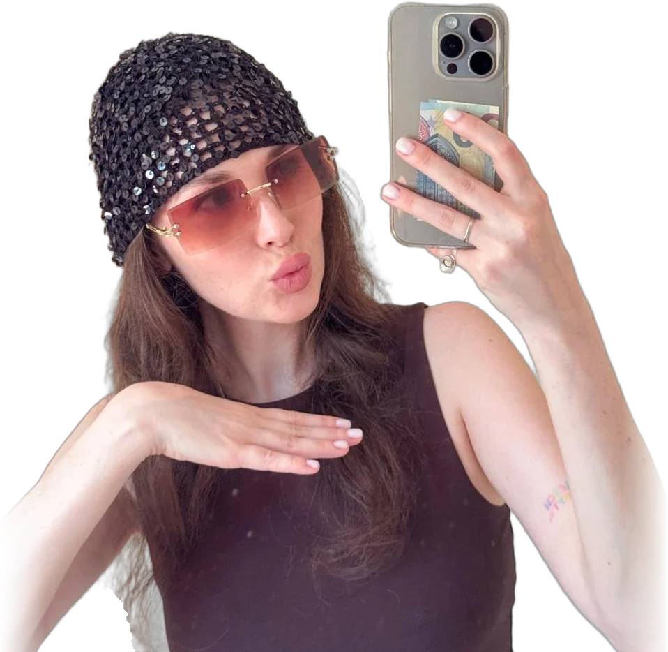 Sequin beanie